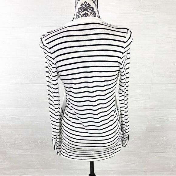 Anthropologie Tiny Silk Blend Sequin Chevron Top - Picture 4 of 7